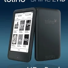 Встроенный светильник из устройства для чтения электронных книг, Wi-Fi, для чтения электронных книг Tolino Shine2 HD e-ink 6 дюймов Сенсорный экран 1024x1448 300ppi электронная книга