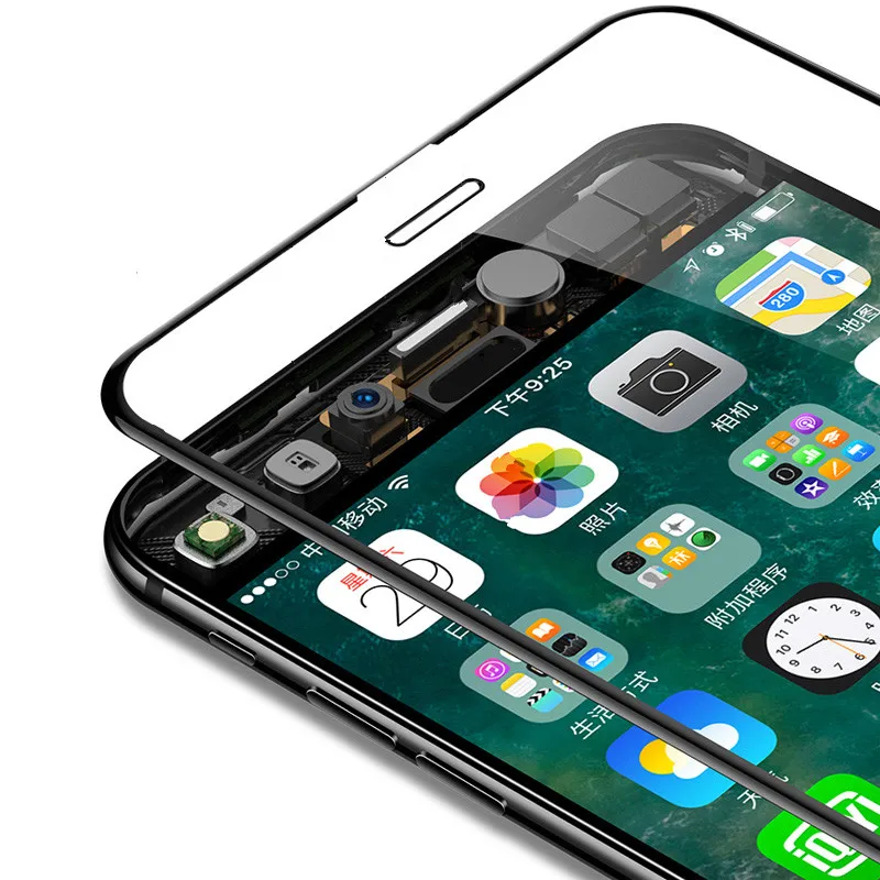 9D пленка из закаленного стекла для iphone XS XR Max Защитная экрана 6 6s 7 8 Plus X полное