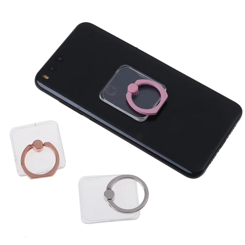 Universal Stent Mobile Phone Holder Stand Finger Ring Magnetic For cute Cell Smart Transparent holder for iphone XS MAX 8 | Мобильные
