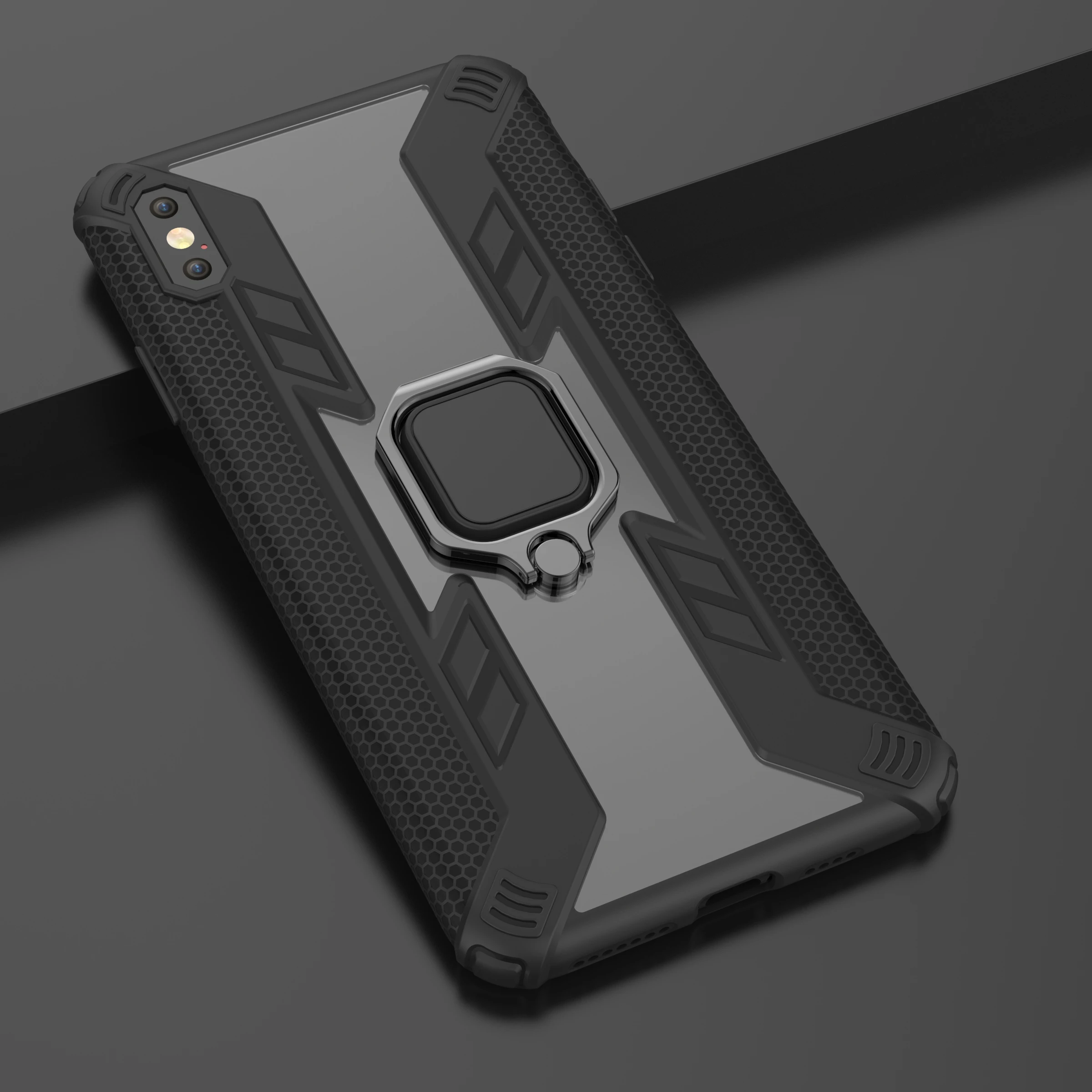 Чехол из ТПУ для iPhone xs max xr 7 8 6 6s Plus Predator Heavy Military Anti-Drop Ring Stand |