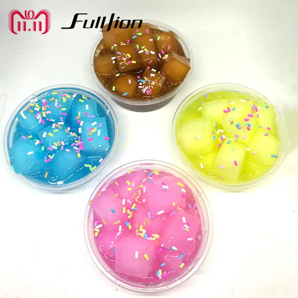 Fulljion Slime Toys Lizun Crystal Polymer Fruit Clay Fluffy Box Putty Plasticine Toy Rubber Mud Fimo Novelty Kid Gift | Игрушки и хобби