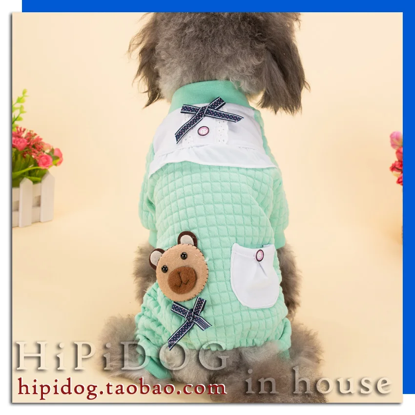 Fresh clothes small dog Teddy Bear Pyjamas Bichon legs autumn and