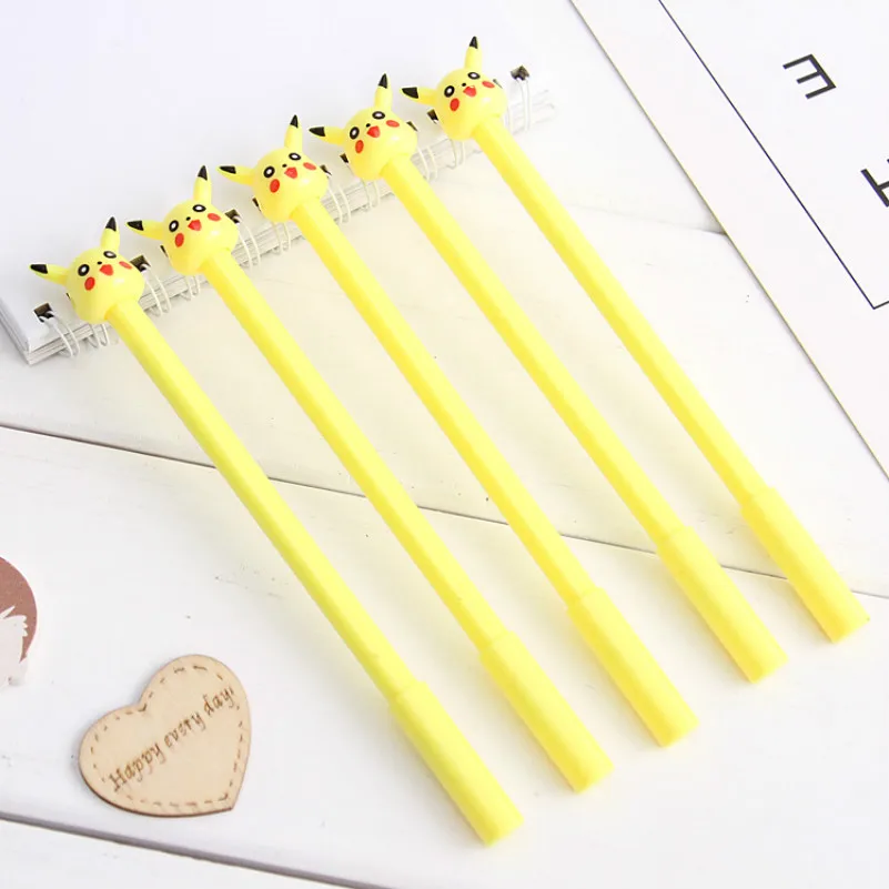

1pcs Kawaii gel pen cute Elf pattern school Office stationery Supplies Black ink 0.38mm Pen refill material escolar
