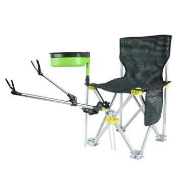 

Fast ship!Stainless steel Fishing chair multi-functional bench chair stool folding portable fishing gear supplies seat stool