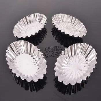 

BAKEST 100pcs per lot Cymbiform Chrysanthemum Flower Calix Small Dessert Cake Mould
