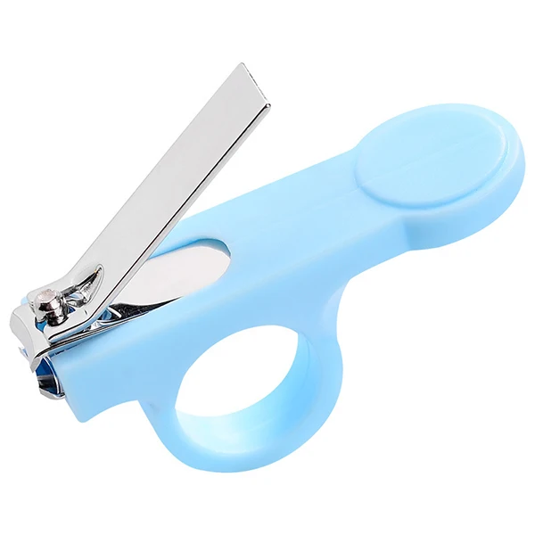 Детская безопасная машинка для стрижки ногтей, милый Триммер для новорожденных, триммер для пальцев, детские ножницы, ножницы для ухода за ногтями, кусачки для ногтей - Цвет: Blue
