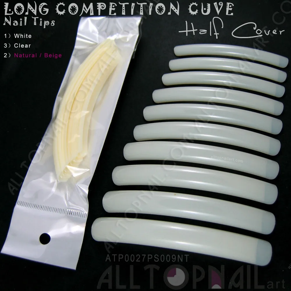 False Nail Tips Long Natural Compeion 20 Packs Professional False Nail Tips Long Natural Compeion 20 Packs Professional Extreme Curve Salon Free Shipping In Nails From Beauty Health On