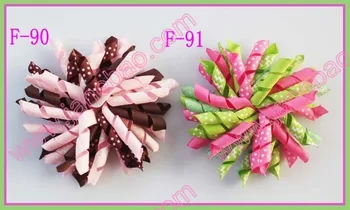 

free shipping 500pcs 4" korker hair bows (SEW ones) korker hair clips boutique corker hair clips girl hair clips accessories