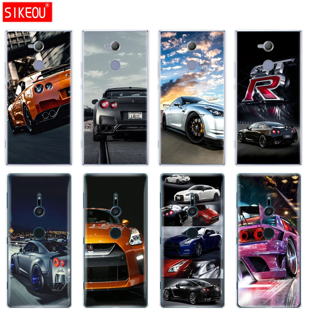 

silicone Cover phone Case for sony xperia XA1 XA2 ULTRA PLUS L1 L2 XZ1 XZ2 compact XZ PREMIUM GTR SPORT CAR print