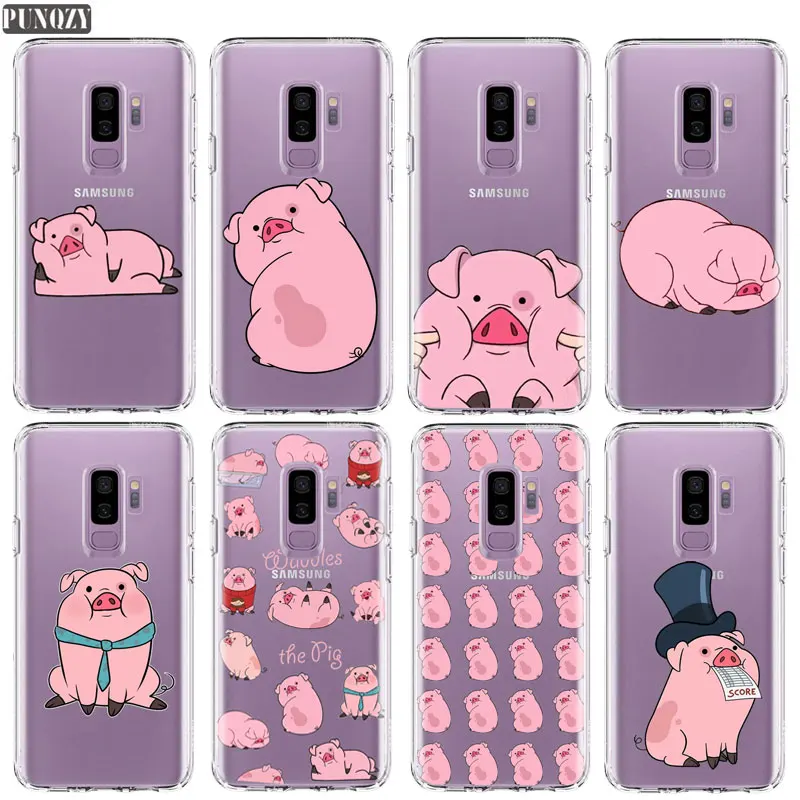 

Cartoon Gravity Falls Waddles the Pig Cute Phone Case For Samsung s7 s6 edge A6 s8 s9 Plus A5 2017 S5 Soft TPU Silicone Cover