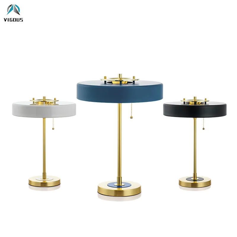 Post Modern Bert Frank Lighting Led Table Light Plated Gold Metal Study Room Reading Lamp Luminaria Bedsides Desk Lamp Fixtures