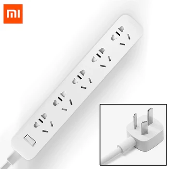 

Xiaomi Power Sockets Mi 5 Power Strip Plug Electrical Power Adapter Independent Safety Door with Nonslip Mat