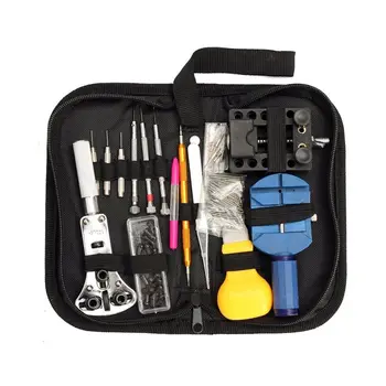 

Practical Watch Repair Kit, 144 Pcs Watch Tool Kit Spring Bar Tool Watch Band Link Pin Remover Tool Set with Zipper Case