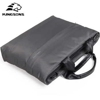 

Kingsons Brand Men Solid Business Bag Unisex Large Capacity Laptop Bag Waterproof Soft Hand Bag for Boy and Girl Male Totes