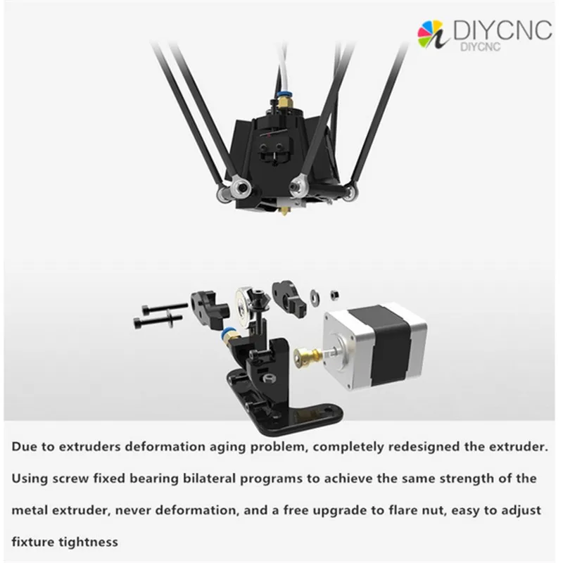 MICROMAKE Принтер шкив версия DIY обучения комплект литья под давлением delta параллельный arm Kossel 3D принтер