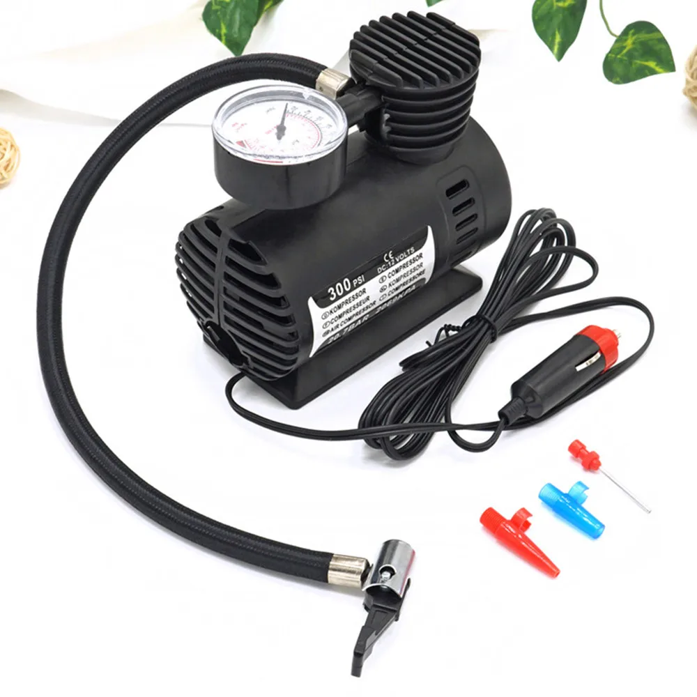 Мини воздушный компрессор 300psi C300 12V Автомобильный Электрический насос для шин с