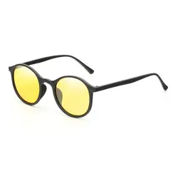 Лидер продаж Для мужчин поляризационные Ночное видение круглые женские солнцезащитные очки квадрат безопасности вождения солнцезащитные
