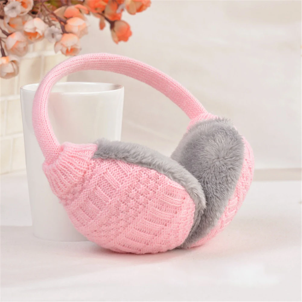 

YJSFG HOUSE Winter Ear Cover Women Warm Knitted Earmuffs Ear Warmers Ladies Girls Plush Ear Muffs Earlap Warmer Headband Earmuff