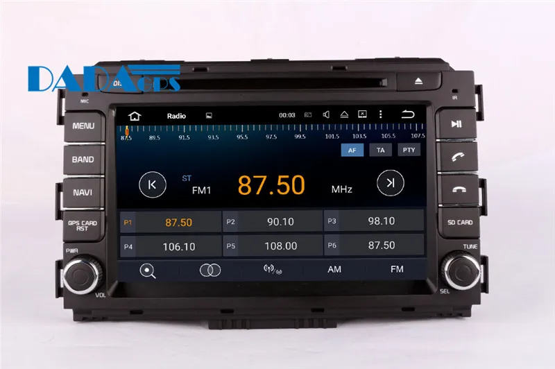 Discount Android7.1 Quad Core Car GPS Navigation Car DVD Player Satnav For KIA Carnival Sedona 2014 2015 2016 Stereo Radio Multimedia MP4 6