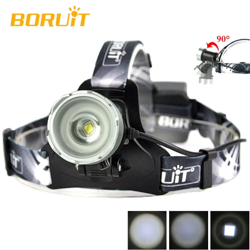 

BORUiT B13 Cree XMl-L2 LED Headlamp Rechargeable Camping Headlight Lamp Torch Rechargeable Linterna Antorcha Bicycle Head Light