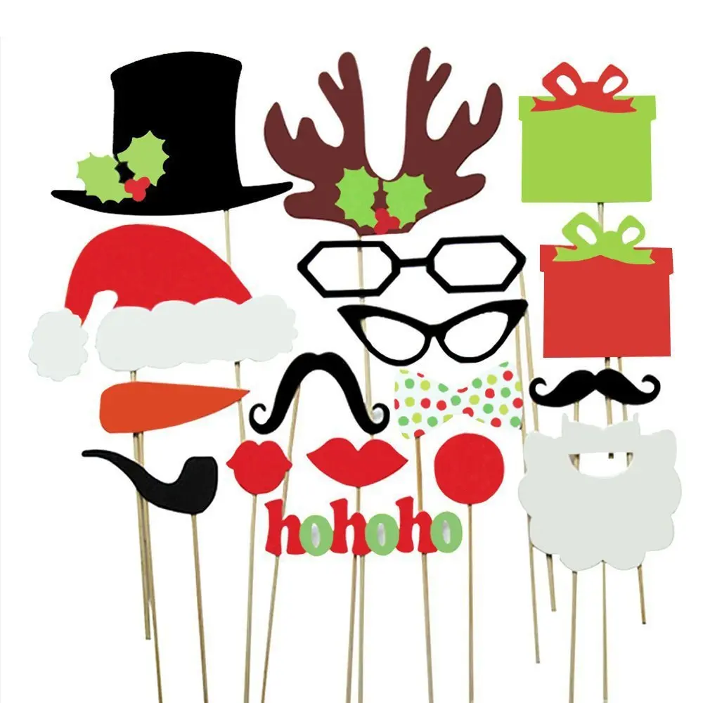 

17Pcs New Paper Christmas Hats Funny Interesting Party Photography Props For Children Kids Toys Decorations Gifts