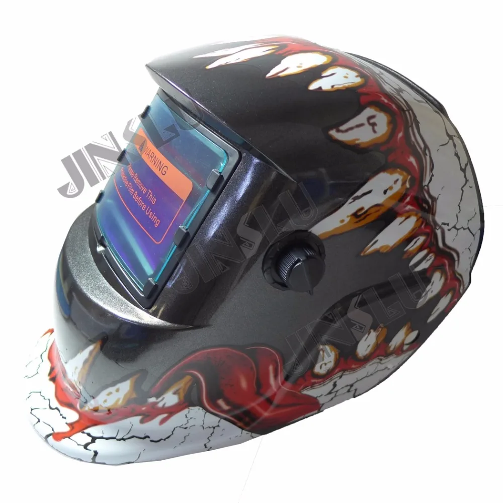 

Free Shipping Solar Cell Darkening Welding Helmet Mask Welders Arc Tig Mig Grinding Solar Powered For Welders Mask