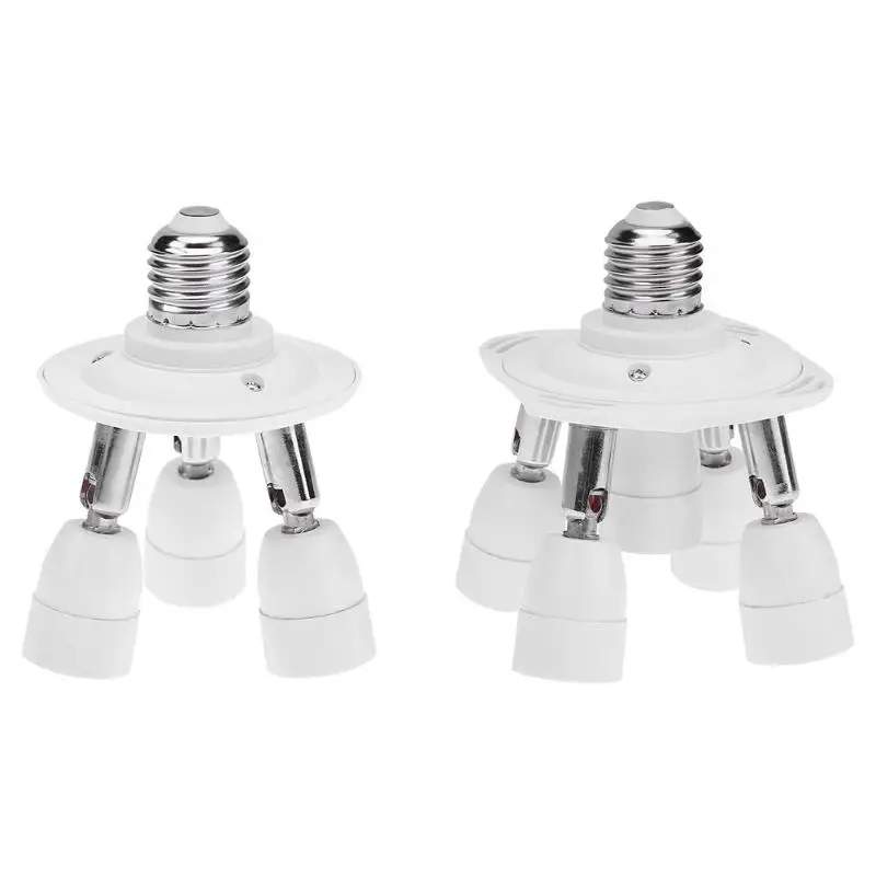 

3/5 in 1 Light Socket Splitter Bases E27 to E14 Adapter Converter Holder Flexible Extended Standard for LED Lamp Bulbs