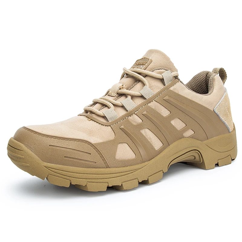 

Outdoor Men Hiking Shoes Waterproof Breathable Tactical Combat Desert Training Sneakers Anti-Slip Trekking Shoes 2019 New