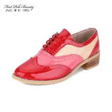 Модные туфли со звездами из лакированной кожи; сезон весна-осень; ботинок ручной работы; броги; оксфорды в стиле ретро; винтажные женские туфли-оксфорды; tenis feminino