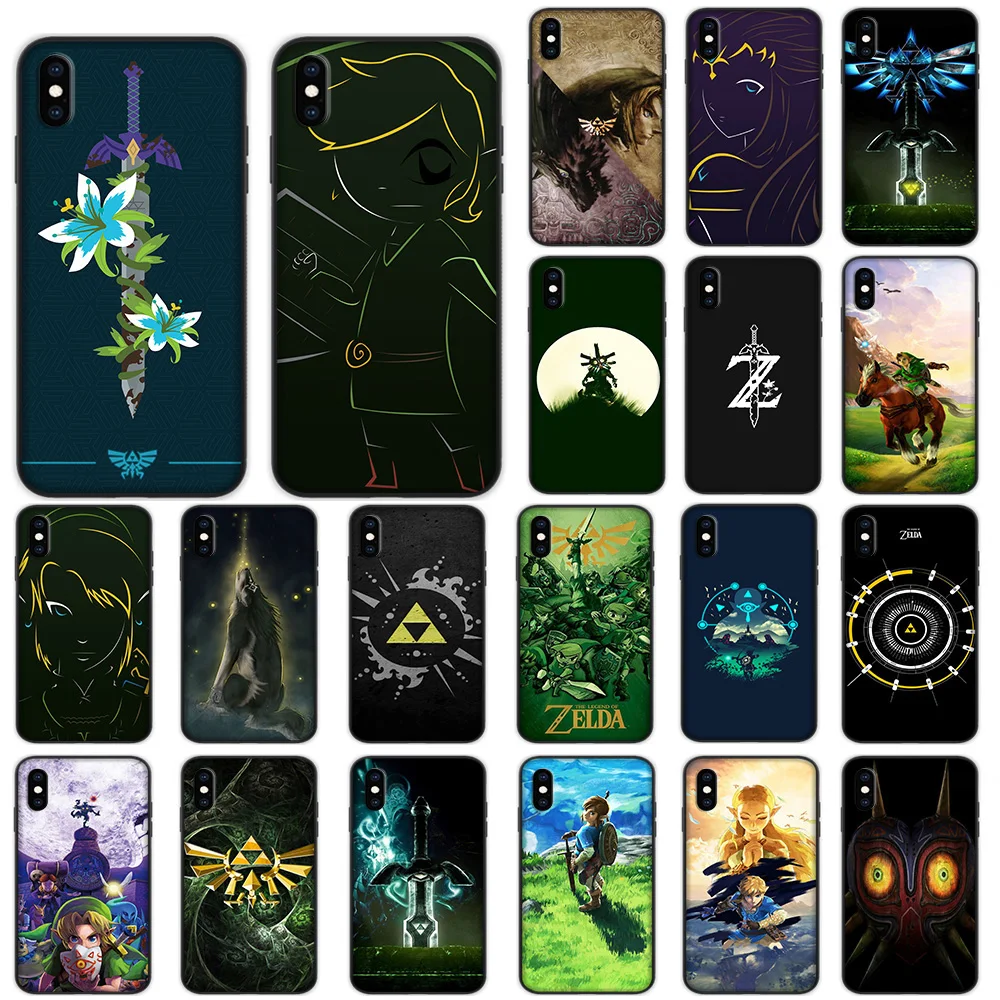 

The Legend Of Zelda Soft Case for iPhone XS 11 Pro Max XR X 7 8 6 6S Plus Cover