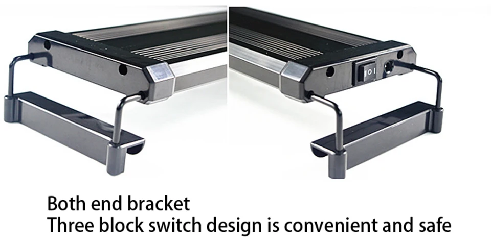 30 Вт светильник для аквариумных растений, светильник для аквариума с выдвижными кронштейнами, 24 белых 12 синих СВЕТОДИОДА, подходит для аквариума 75~ 95 см