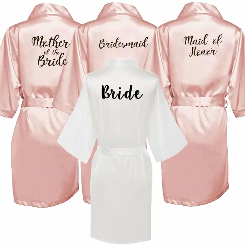 bride and bridesmaid robes cheap