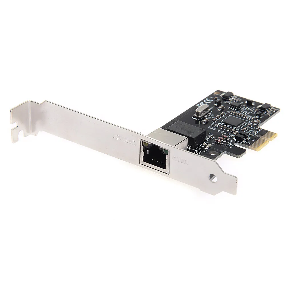 

RJ45 10/100/1000Mbps PCIE PCI-Express x1 to Gigabit Ethernet LAN Network Card Network Card Adapter Compatible For Desktop