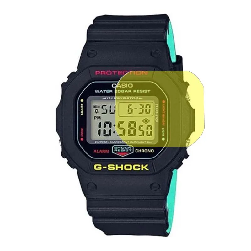 Для Casio DW5600 DW5610 DW 5600 5610 Часы Мягкий ТПУ полное покрытие пленка протектор экрана(не закаленное стекло