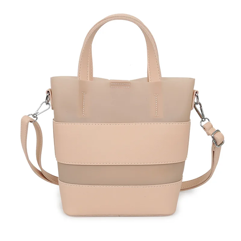 

Transparent large capacity bucket bag for ladies in summer