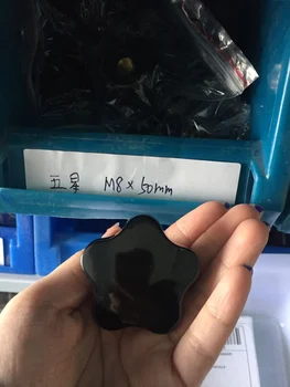 

2 Pcs 8mm Dia Female Thread Bakelite 50mm Dia Clamping Knob