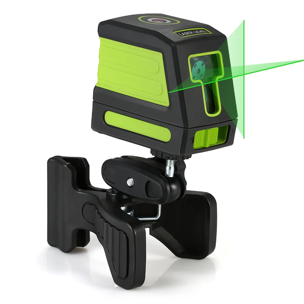 Professional Laser Level Self-Leveling 2 Laser Lines Green Horizontal Cross Line Leveling Laser Level Kit
