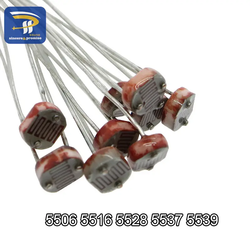 20PCS LDR Photo Light Sensitive Resistor Photoelectric Photoresistor 5528 GL5528 5537 5506 5516 5539 For Arduino DIY - Image 2