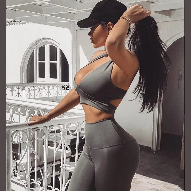 LJQlion2018 NEM Women 2 Piece Yuga Set Floral Print Women Bra+Long Pants Sportsuite For Women Fitness SportSuit Women Sportswear