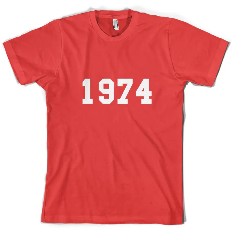 

1974 College Style - Mens 40th Birthday Present / Gift T-Shirt - 10 Colours Mans Unique Cotton Short Sleeves O-Neck T Shirt