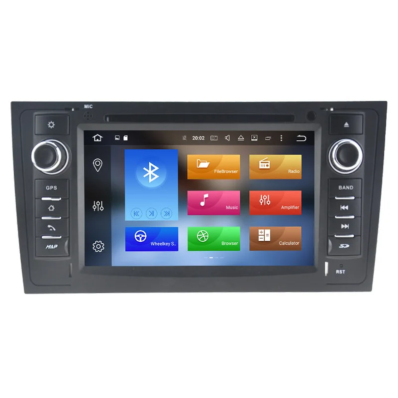 Cheap Eight Core Android 8.0 4G RAM 32G ROM 1024*600 Car DVD Player For Audi A6 1997-2004 GPS Car DVR OBD 2 DVR 3G 4G WiFi Radio 15