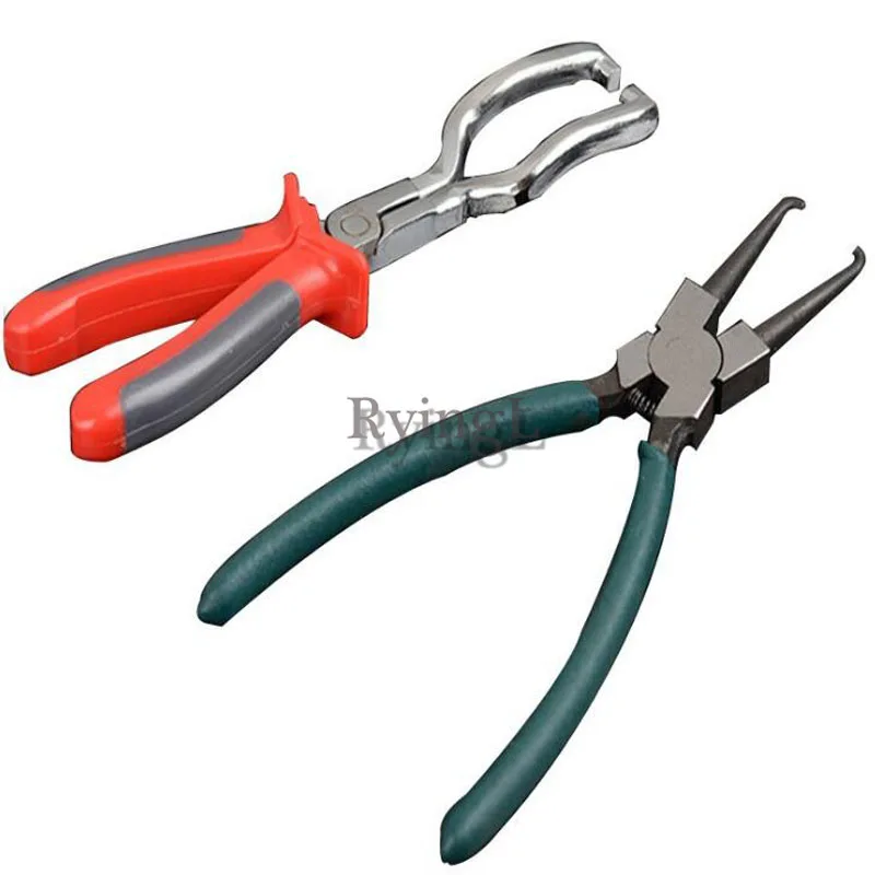 

Z 2 pcs Auto Car Gasoline Pipe Fitting Special Clamp Caliper Fuel Petrol Hose Clip Release Disconnect Removal Tools