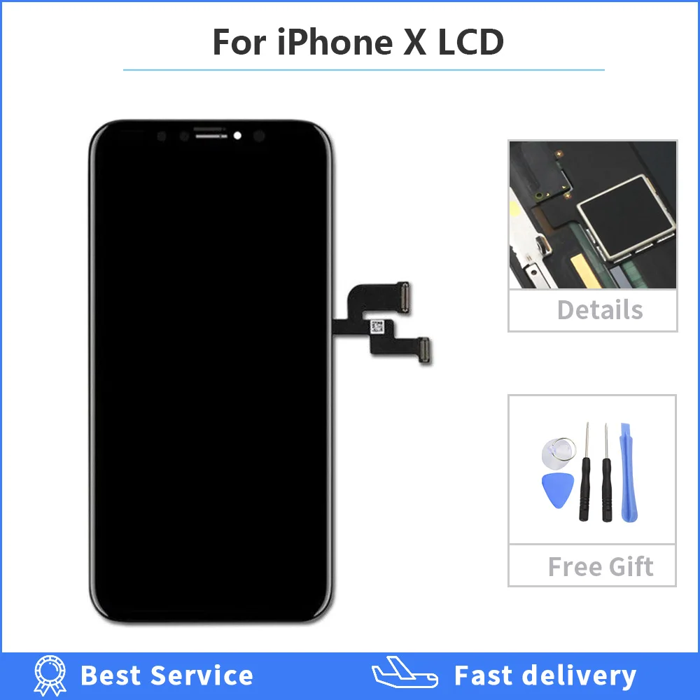 

OEM AAA Grade LCD For iPhone X XR XS Max LCD Display Original AMOLED for iPhoneX LCD Touch Screen Digitizer Replacement Assembly