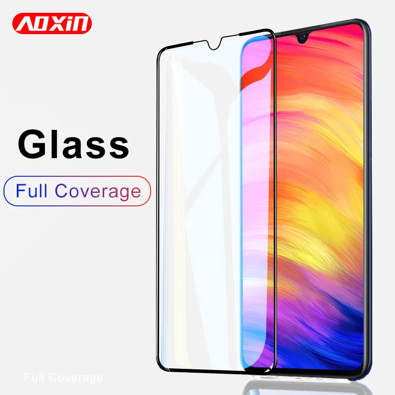 AOXIN 9H полное покрытие закаленное стекло для Xiaomi Redmi Note 7 6 5 Pro Plus Защита экрана