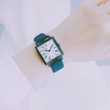 

Ins Watch Chic Wind Square Square Dail Watch Female Korean Version Of The Simple Student Trend Retro College Leisure Atmosphere