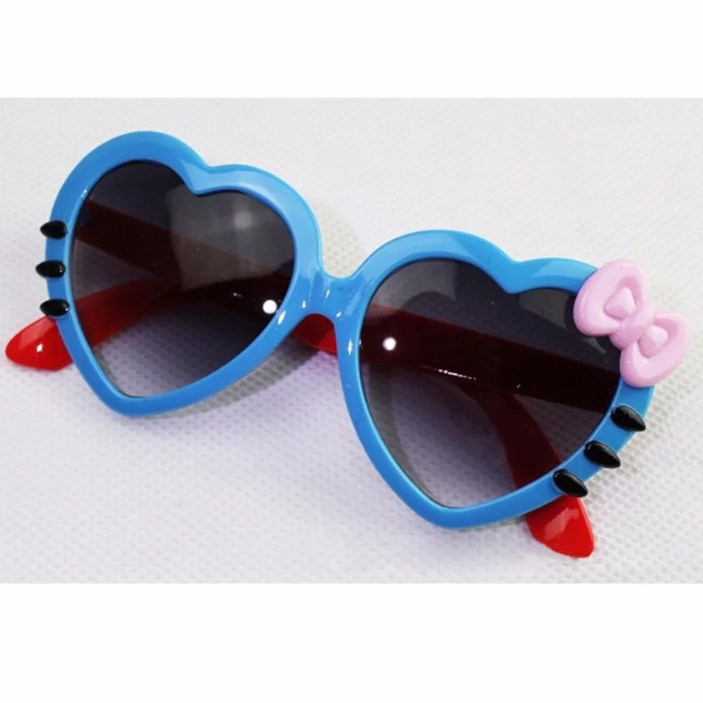 Модные детские солнцезащитные очки, детские милые очки принцессы, Hello-Glasses,, высокое качество, очки кошачий глаз для мальчиков и девочек