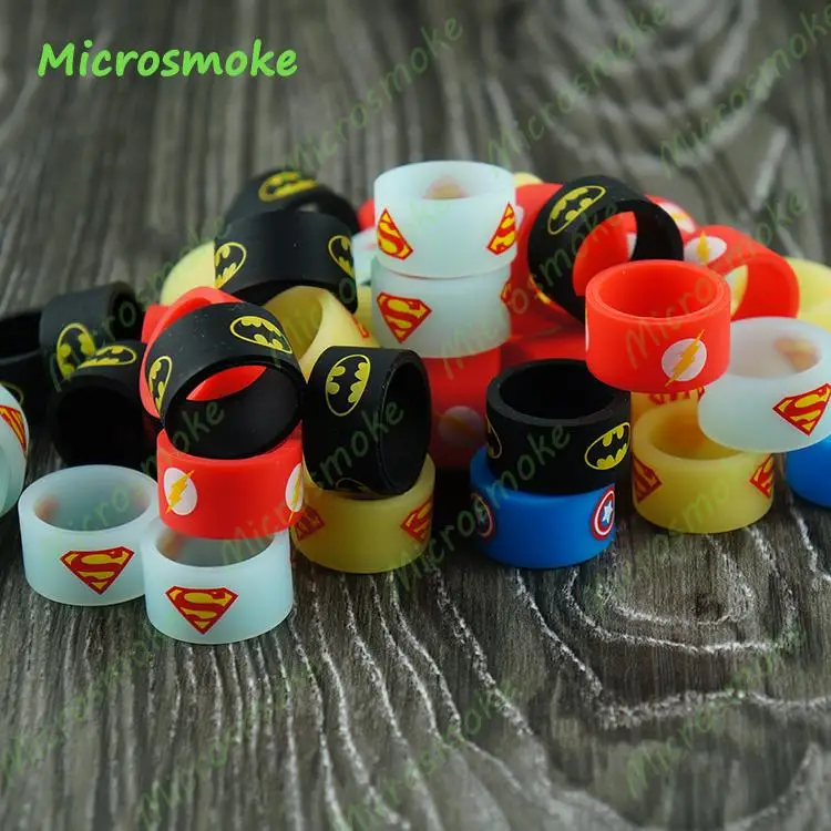 

50pcs Vape Bands E Cigarette Decoration silicon Ring Silicon Non-Slip Rubber Band For E Cig Vapor RDA Atomizer Mechanical Mods