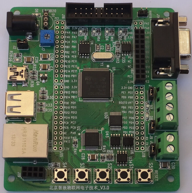 1 шт. STM32F107 макетная плата/Ethernet/RC522/CAN/485 Лот Высокое качество STM 32 макетная плата