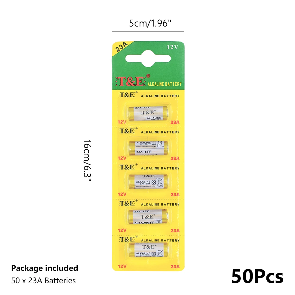 Замена 5 x 23A 12V щелочные батареи 23AE MS21 A23 V23GA батарея для радиоуправления