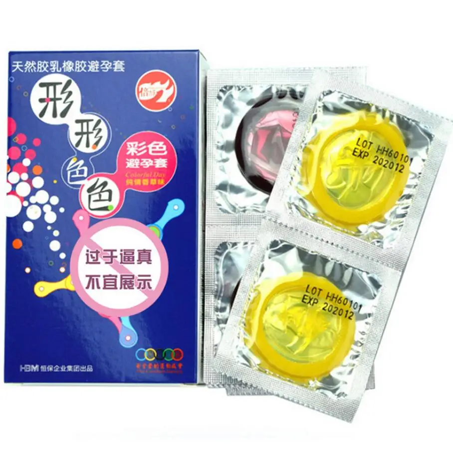 Colored Condoms Ultra Thin Condoms Smooth Nature Latex Lubricated